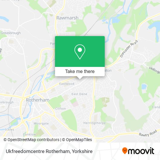 Ukfreedomcentre Rotherham map