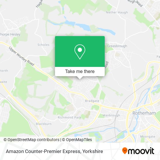 Amazon Counter-Premier Express map