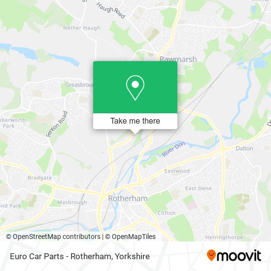 Euro Car Parts - Rotherham map