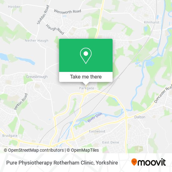 Pure Physiotherapy Rotherham Clinic map