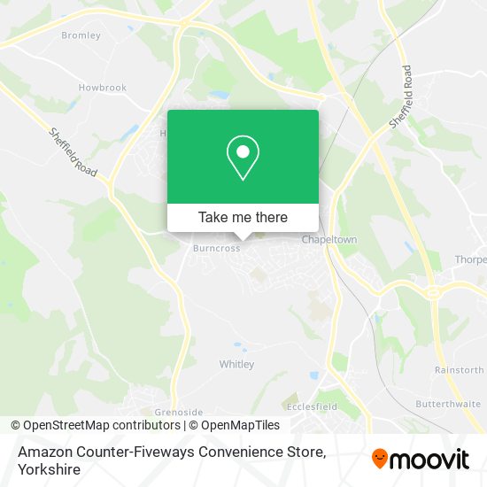 Amazon Counter-Fiveways Convenience Store map
