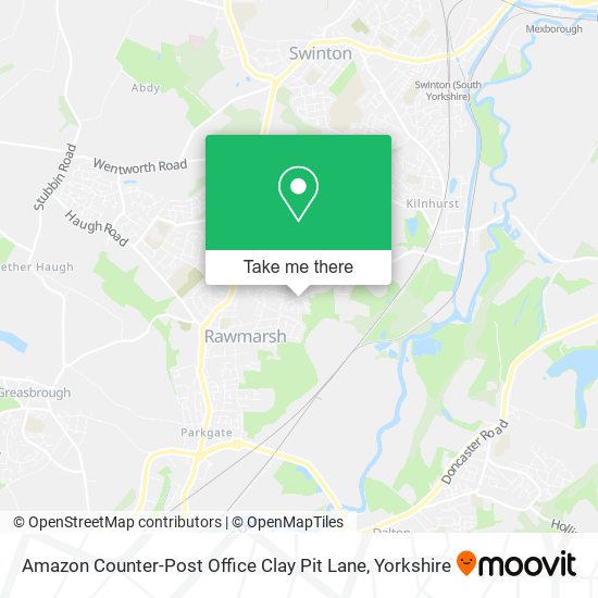 Amazon Counter-Post Office Clay Pit Lane map