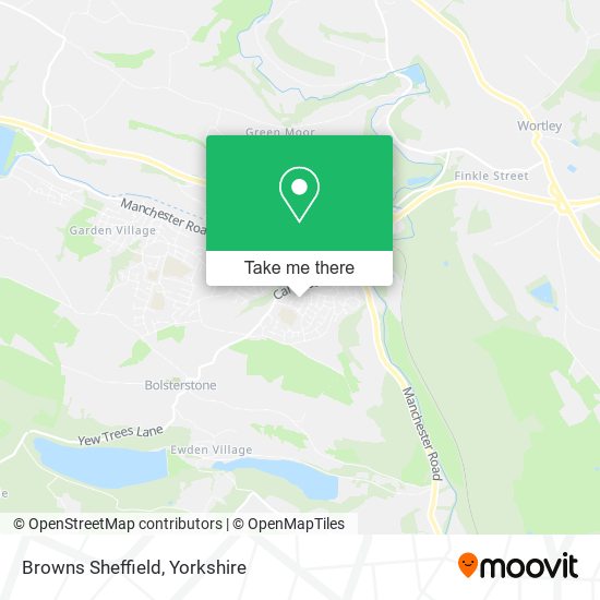 Browns Sheffield map