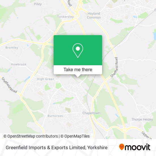 Greenfield Imports & Exports Limited map