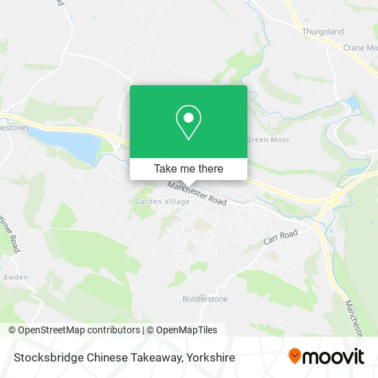 Stocksbridge Chinese Takeaway map