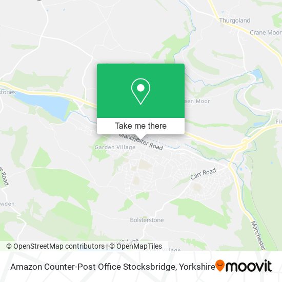 Amazon Counter-Post Office Stocksbridge map