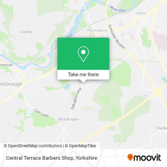 Central Terrace Barbers Shop map