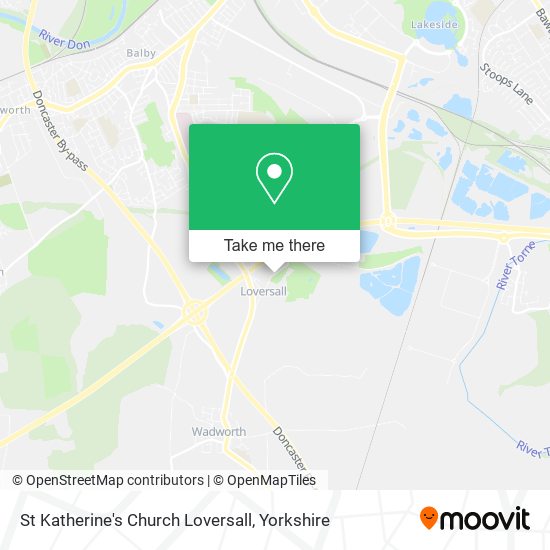 St Katherine's Church Loversall map