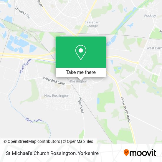 St Michael's Church Rossington map