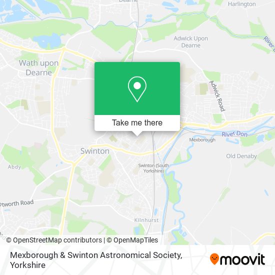 Mexborough & Swinton Astronomical Society map