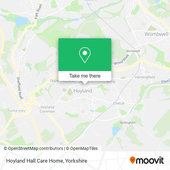 Hoyland Hall Care Home map