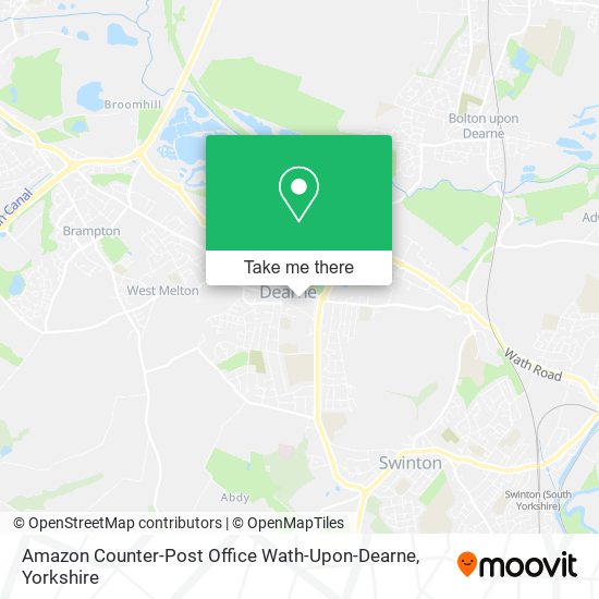 Amazon Counter-Post Office Wath-Upon-Dearne map