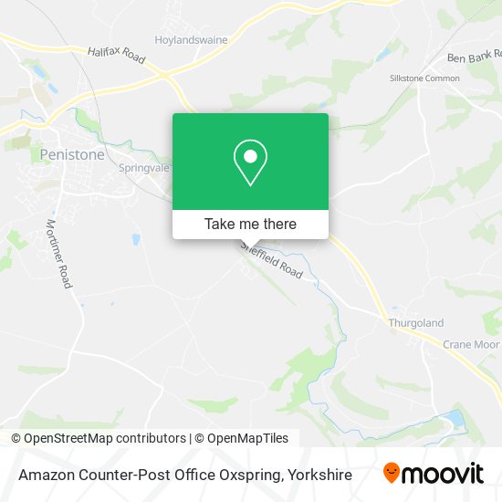 Amazon Counter-Post Office Oxspring map