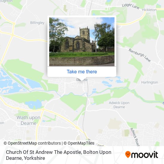 Church Of St Andrew The Apostle, Bolton Upon Dearne map