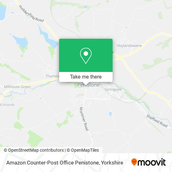 Amazon Counter-Post Office Penistone map