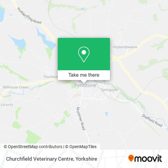 Churchfield Veterinary Centre map