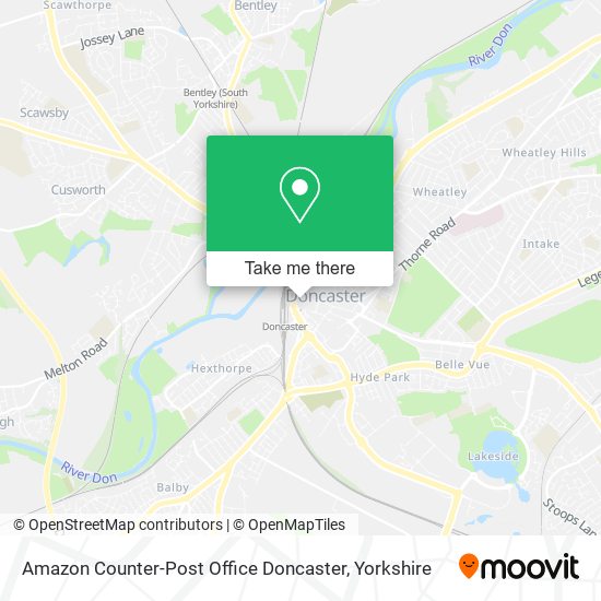 Amazon Counter-Post Office Doncaster map