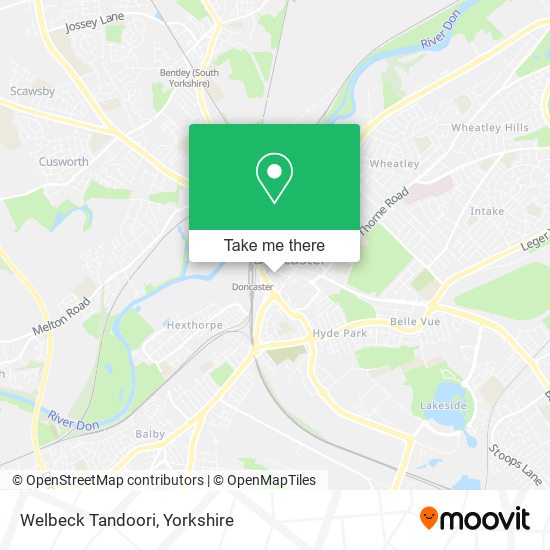 Welbeck Tandoori map