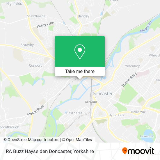 RA Buzz Hayselden Doncaster map