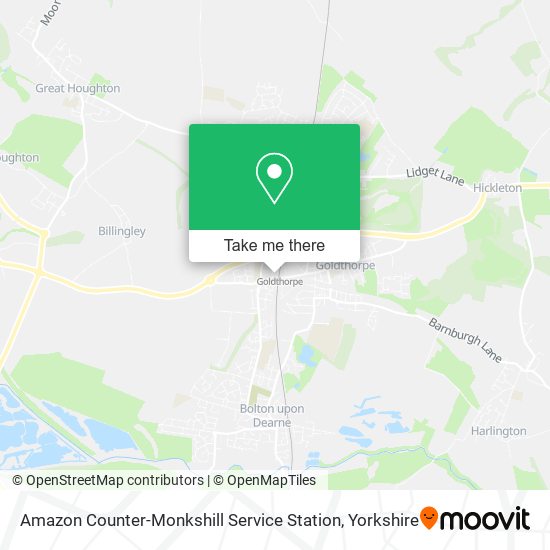 Amazon Counter-Monkshill Service Station map