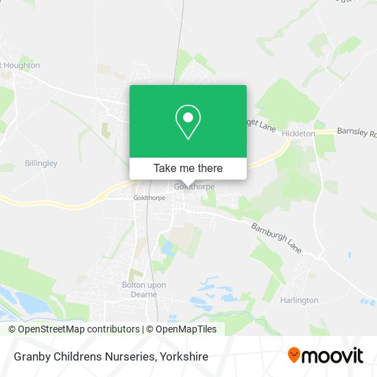 Granby Childrens Nurseries map