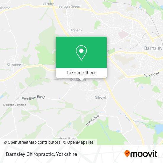 Barnsley Chiropractic map