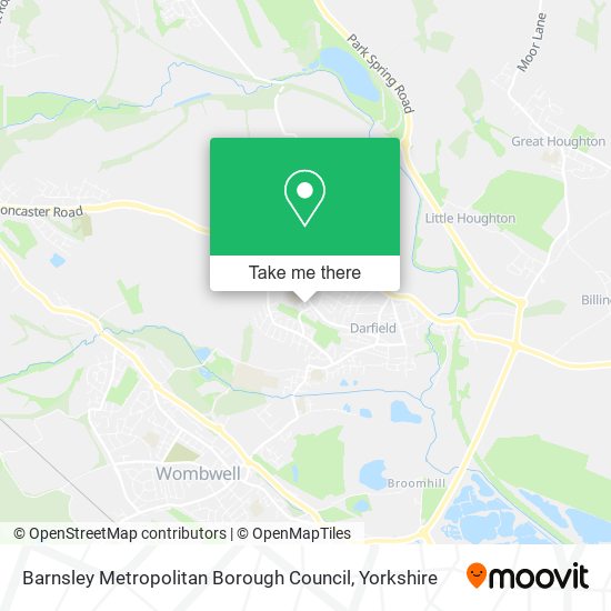 Barnsley Metropolitan Borough Council map