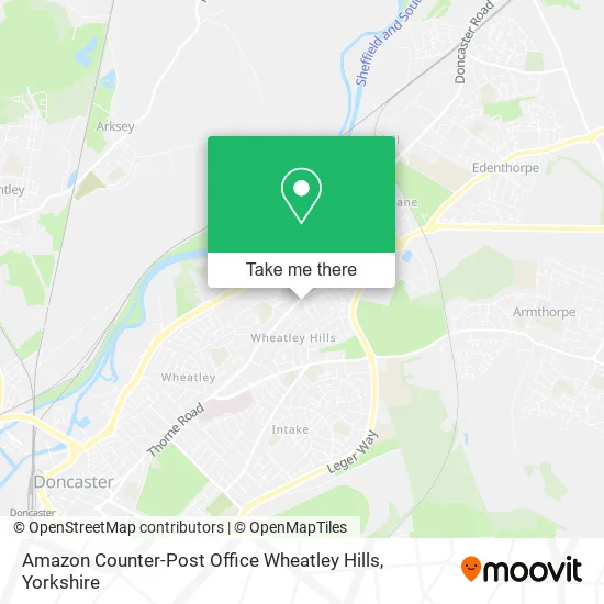 Amazon Counter-Post Office Wheatley Hills map