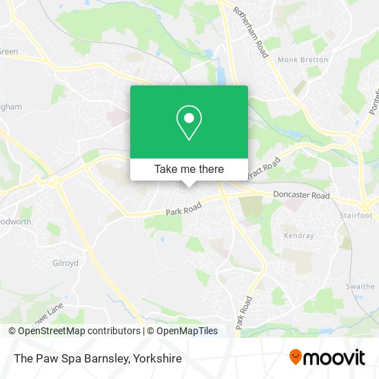 The Paw Spa Barnsley map