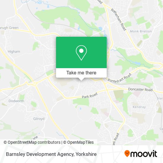 Barnsley Development Agency map