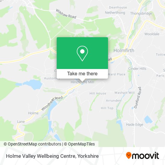 Holme Valley Wellbeing Centre map