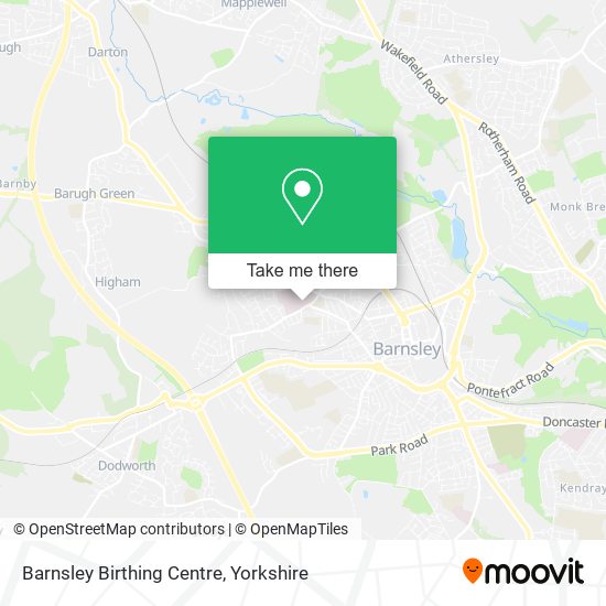 Barnsley Birthing Centre map