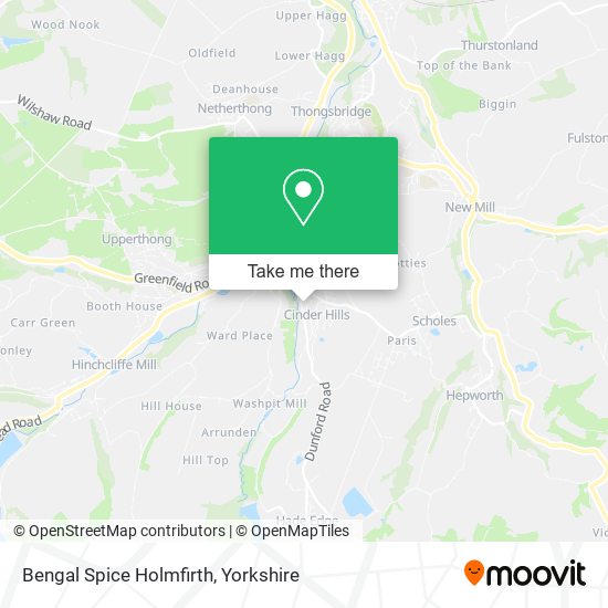 Bengal Spice Holmfirth map