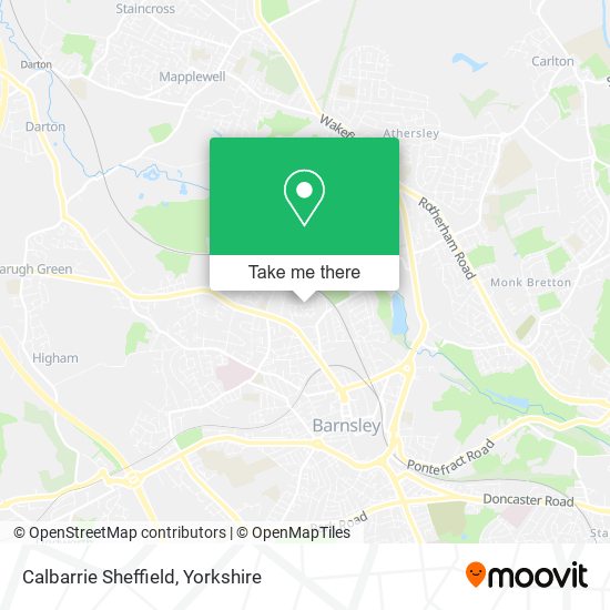 Calbarrie Sheffield map