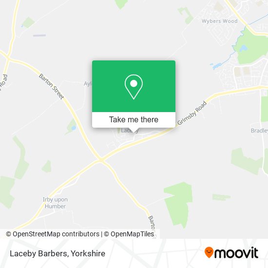 Laceby Barbers map