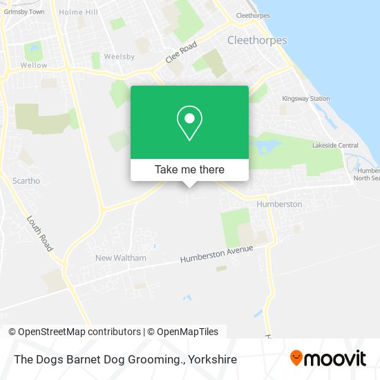 The Dogs Barnet Dog Grooming. map