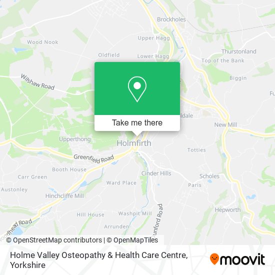 Holme Valley Osteopathy & Health Care Centre map