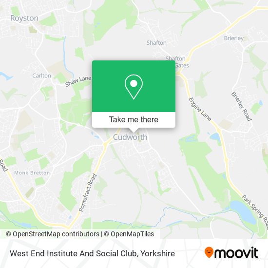 West End Institute And Social Club map