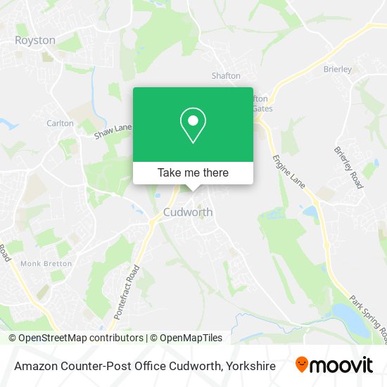 Amazon Counter-Post Office Cudworth map