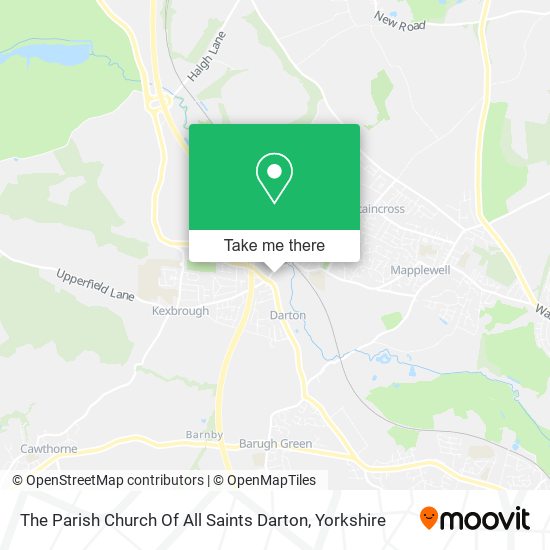 The Parish Church Of All Saints Darton map