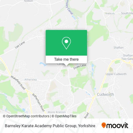 Barnsley Karate Academy Public Group map