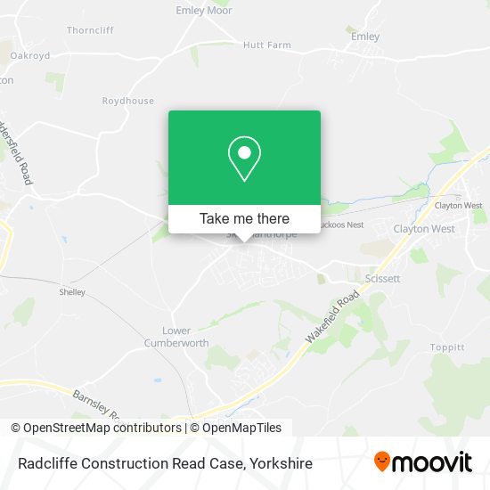 Radcliffe Construction Read Case map