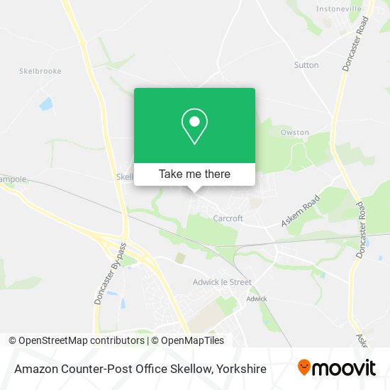Amazon Counter-Post Office Skellow map