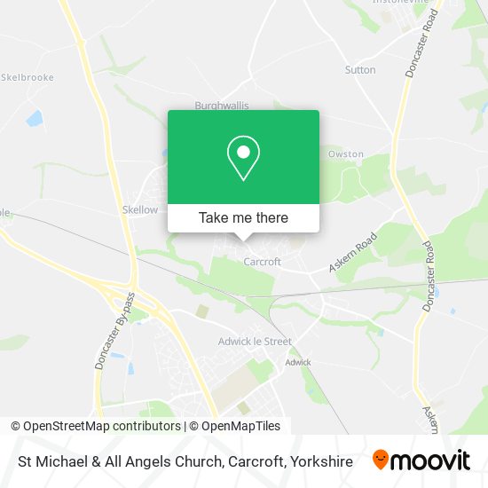 St Michael & All Angels Church, Carcroft map