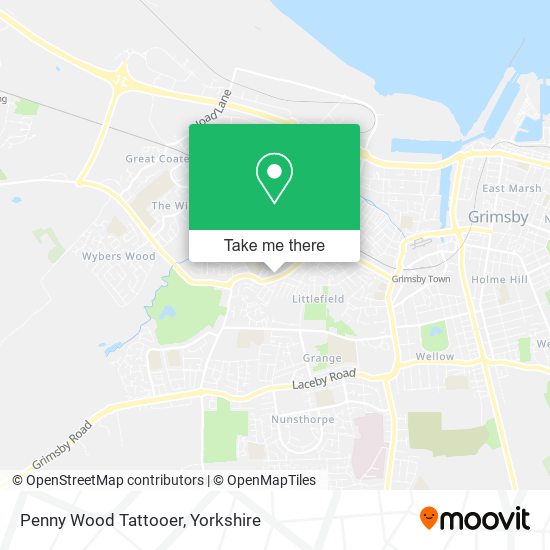 Penny Wood Tattooer map