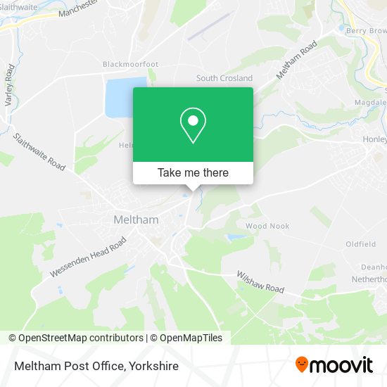 Meltham Post Office map