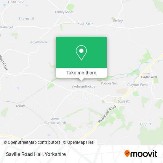 Saville Road Hall map