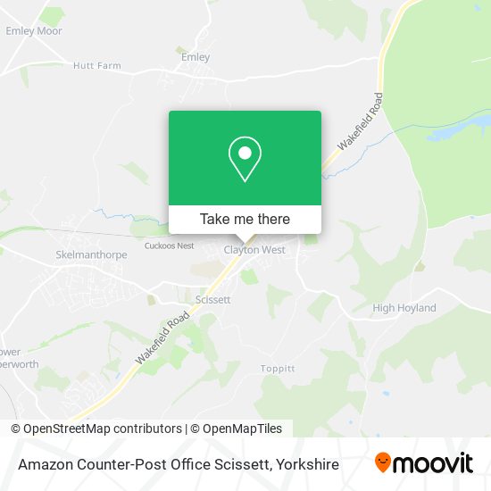Amazon Counter-Post Office Scissett map