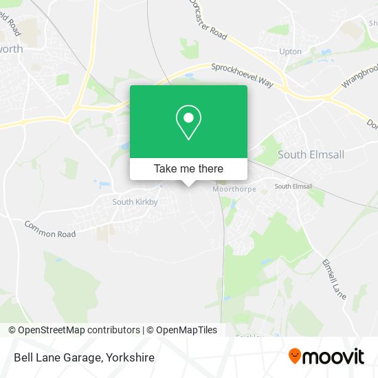 Bell Lane Garage map