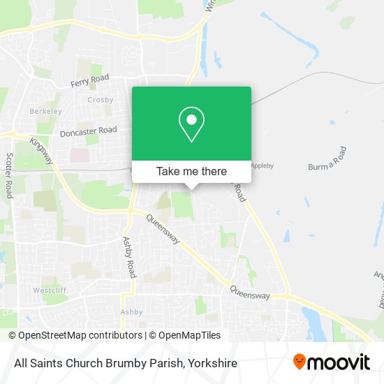 All Saints Church Brumby Parish map